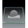 Premium Jade Glass Rectangular Coaster